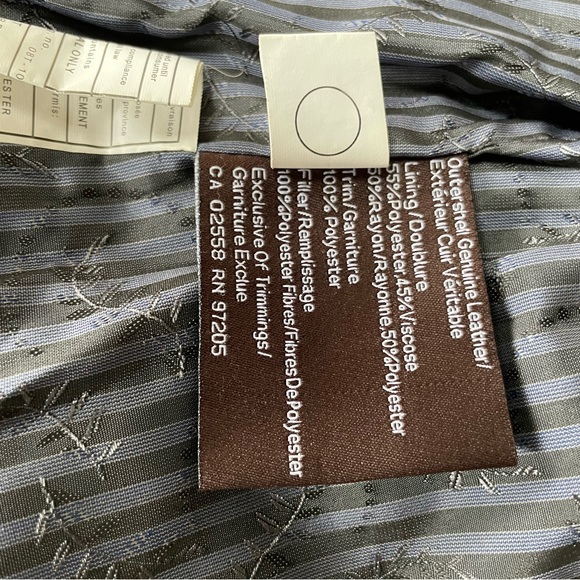 Y2K Black Danier Leather biker/moto Jacket (Short/bomber length) size small - Picture 8 of 13